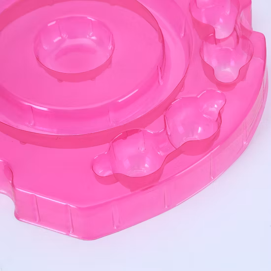 Plateau d'emballage blister cadeau jouet rouge transparent plateau en plastique PVC