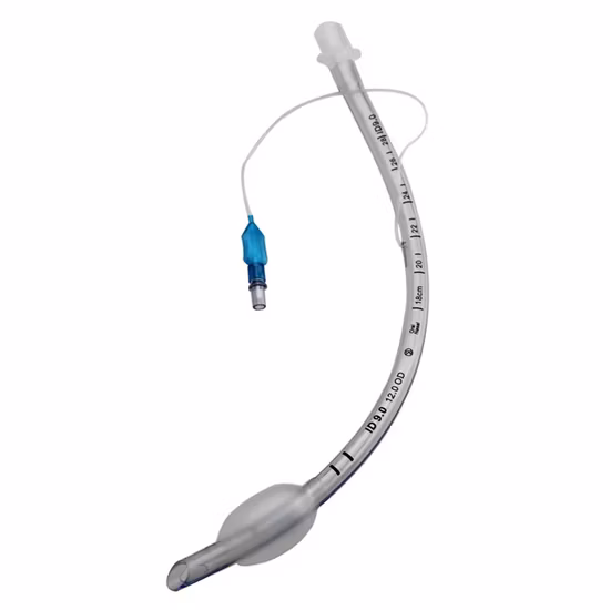 Tube endotrachéal jetable en PVC à prix d'usine avec brassard basse pression à haut volume, OEM et ODM disponibles