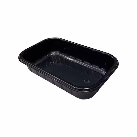 Hsqy fournisseur de gros Cpet jetables plateau alimentaire en plastique rectangulaire pour la congélation des aliments avec livraison de films scellables Pet/PE