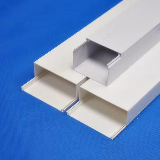 Chemin de câbles électriques en plastique de conduits de câbles de câblage de PVC décoratifs