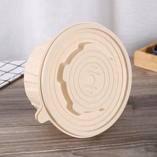 Vaisselle en bagasse biodégradable jetable, boîte à déjeuner carrée de 800ml, boîte à repas avec couvercle pour animaux de compagnie
