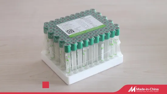 Tube de prélèvement sanguin sous vide médical pour animal de compagnie ou verre